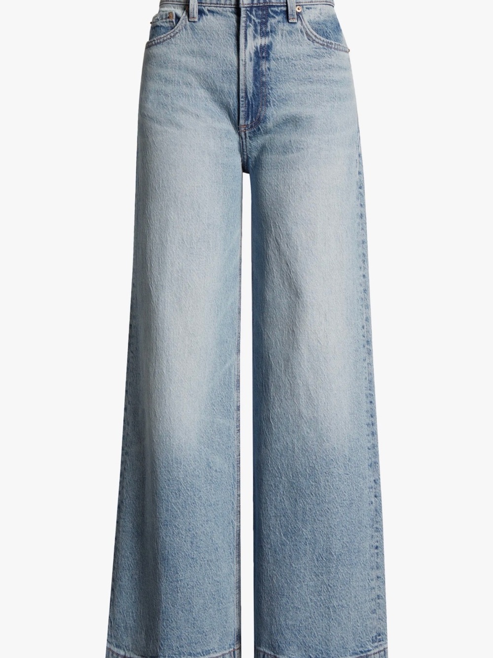 pistola Light Blue High-Rise Wide Leg Jeans